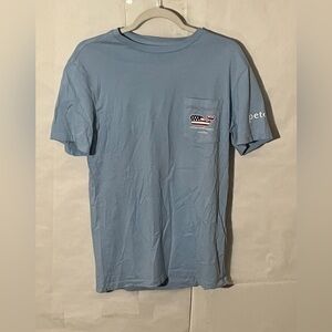 Vineyard Vines Blue Petoskey Pocket Tee size XS